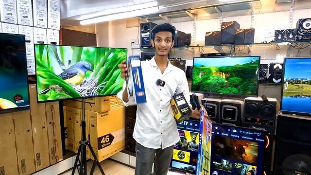 ఇక్కడ 46 inch tv ₹ 12999 | Cheap and best low price smart Tv market in Hyderabad | low price LED tv смотреть онлайн