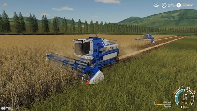 Farming Simulator 2019 mods Enisey 850 & Enisey 950 смотреть онлайн