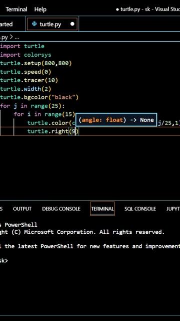 Python Turtle Program 🐢 || Amazing colorful flower surprise Grilfrend 🥰 #turtle #python #tamil смотреть онлайн