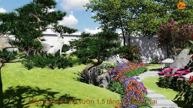 Phim 3D - Thiết kế sân vườn nhà vườn 1 tầng ở nông thôn Đồng Nai | #KienTaoViet смотреть онлайн