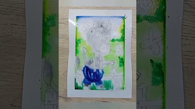 Акварельный АЛФАВИТ 💖 А Б В 🎨Этапы работы с сырой акварелью смотреть онлайн
