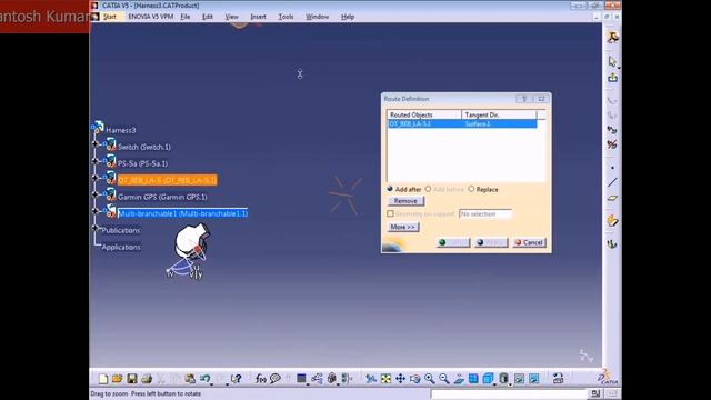 CATIA v5 | DASSAULT SYSTEMES | PART 6 - ROUTING HARNESS смотреть онлайн
