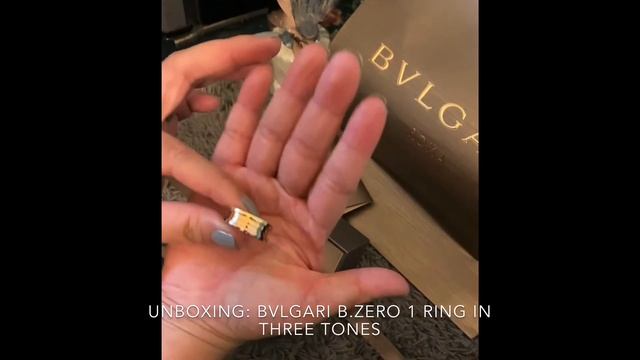 UNBOXING: BVLGARI B.ZERO1 RING смотреть онлайн