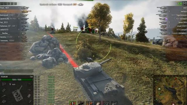 T34, Малиновка, Стандартный бой смотреть онлайн