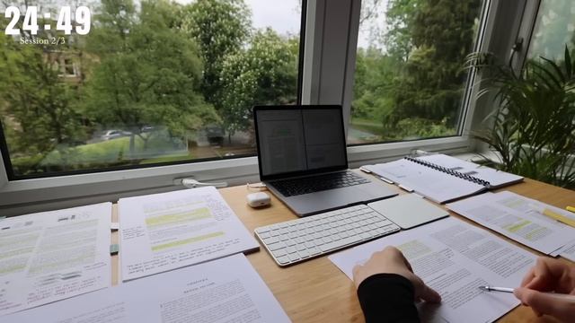 3 HOUR STUDY WITH ME | Background noise, 10-min Break in UNIVERSITY of OXFORD, Study with Merve смотреть онлайн