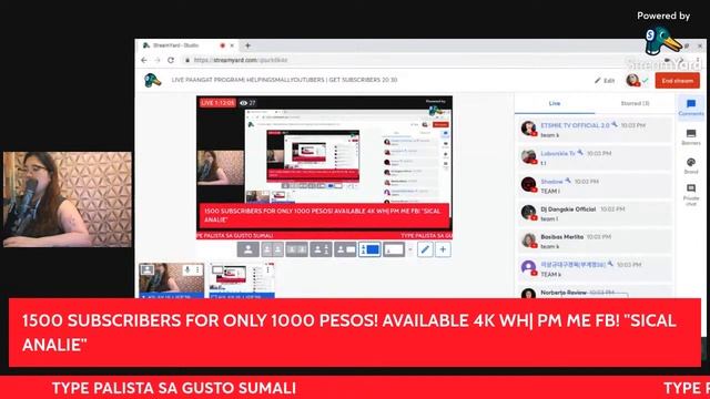 LIVE PAANGAT PROGRAM| HELPINGSMALLYOUTUBERS | GET SUBSCRIBERS 20 30 смотреть онлайн