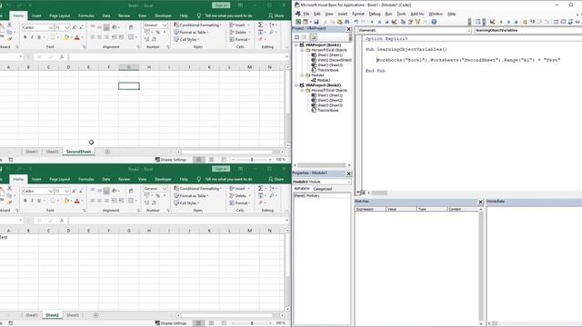 - 04. Объектные переменные_ Пример с Workbook - Worksheet - Range - Новый курс VBA (4) смотреть онлайн