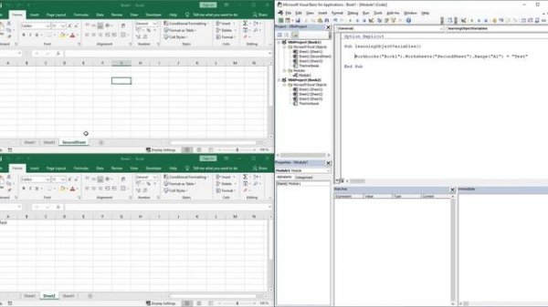 - 04. Объектные переменные_ Пример с Workbook - Worksheet - Range - Новый курс VBA (4)