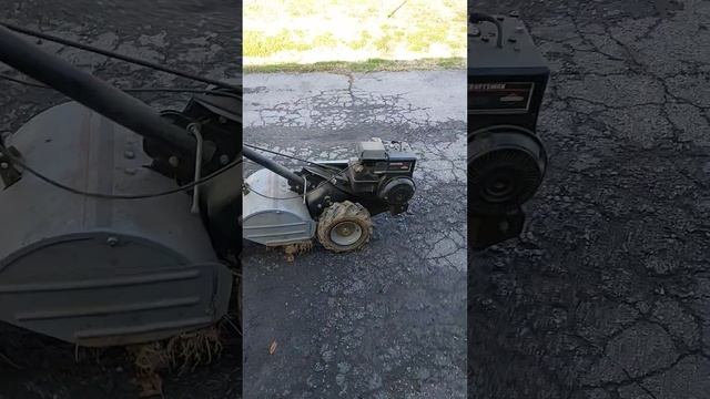 working on a 5hp craftsman tiller #shorts