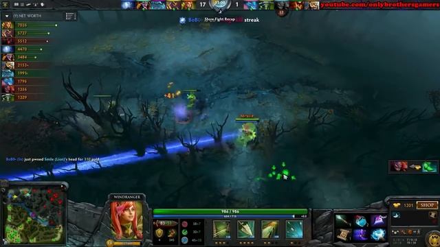Dota 2 Miracle 8000MMR WindRanger Full Game Ranked Match Gameplay! смотреть онлайн