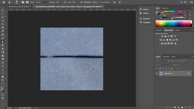 How To Remove Creases And Seams - Adobe Photoshop