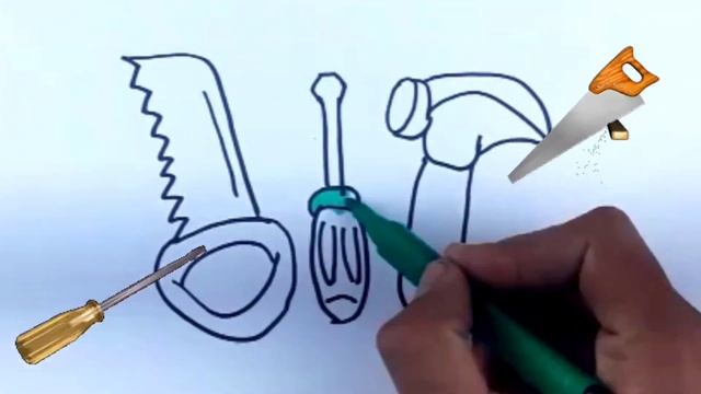Bolalar Uchun Arra rasmini chizish /Drawing saw for children/Рисование пила для детей смотреть онлайн