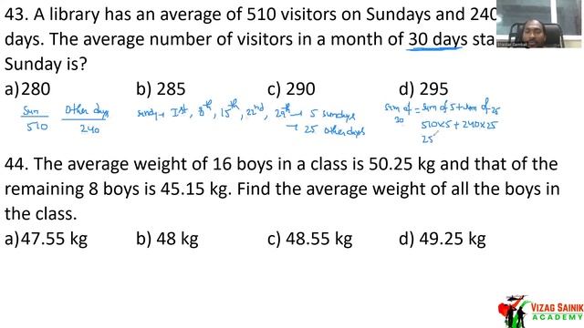 Chapter- Average explanation in English and Telugu | Vizag Sainik Academy | #part3 смотреть онлайн