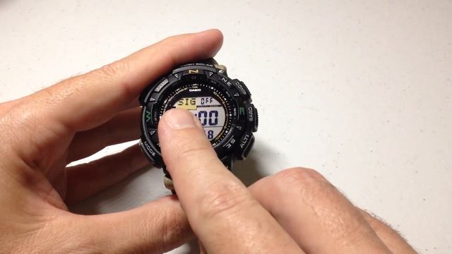Casio Pro trek (PRG240): Hourly Chime (How to Turn On/Off) смотреть онлайн