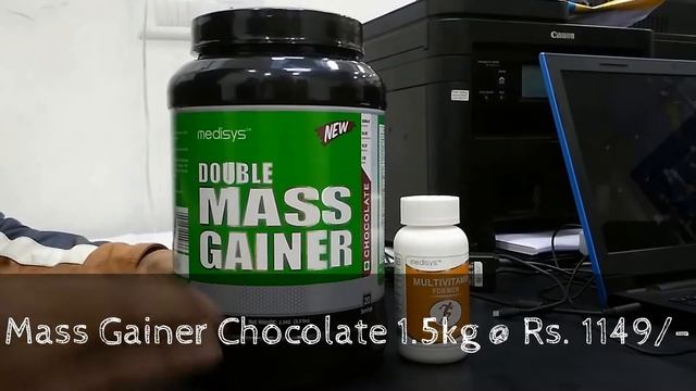 Medisys Double Mass Gainer Chocolate 1.5kg with Free Multivitamins смотреть онлайн