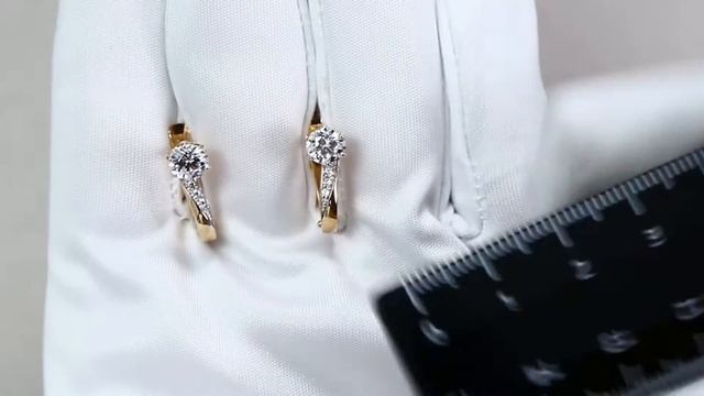Золотые серьги Александра с Swarovski кл1760а-62ск смотреть онлайн