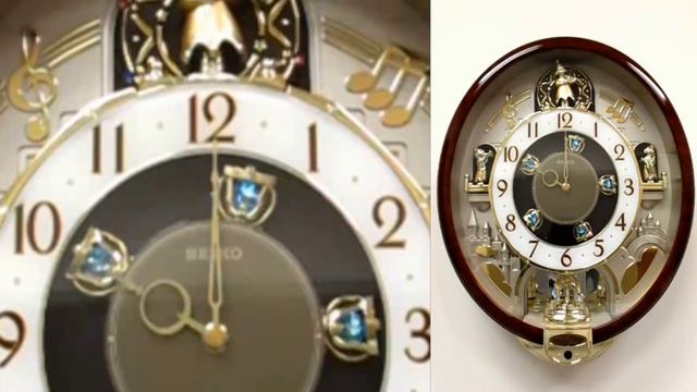 QXM274BRH Seiko Melodies in Motion Clock Kingdom in the Clouds смотреть онлайн
