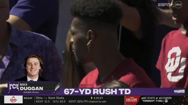 TCU QB Max Duggan 67 Yard TD Run vs Oklahoma | 2022 College Football смотреть онлайн