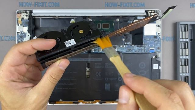 Dell XPS 13 9370 Disassembly, fan cleaning and thermal paste replacement смотреть онлайн