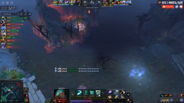 Muerta Safe Lane Carry | 7.32e | FortuneSoul Pos 1 Muerta Play | Dota 2 Immortal Gameplay смотреть онлайн