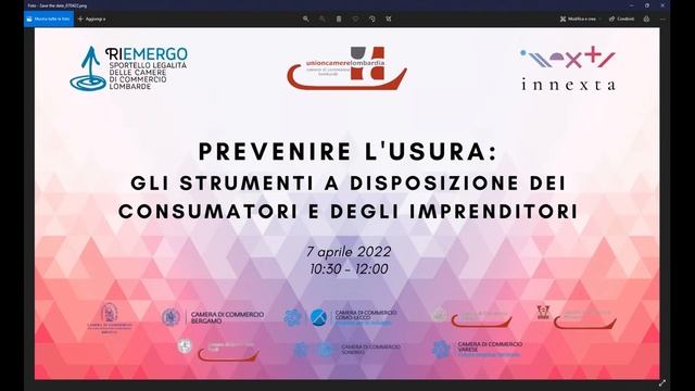 Prevenire l'usura: gli strumenti a disposizione dei consumatori e degli imprenditori (7/4/2022) смотреть онлайн