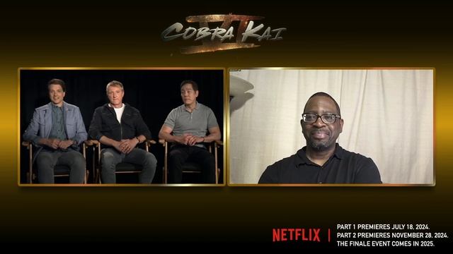Cobra Kai Season 6 Part 1 cast interviews with Ralph Macchio, Xolo Maridueña, Mary Mouser & more смотреть онлайн