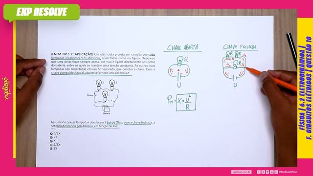 UM ELETRICISTA PROJETA UM CIRCUITO COM TRÊS LÂMPADAS INCANDESCENTES (...) | CIRCUITOS ELÉTRICOS смотреть онлайн
