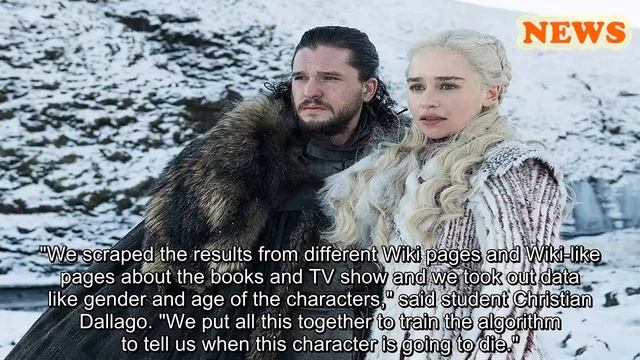 Don't like surprises? AI predicts who survives 'Game of Thrones' смотреть онлайн