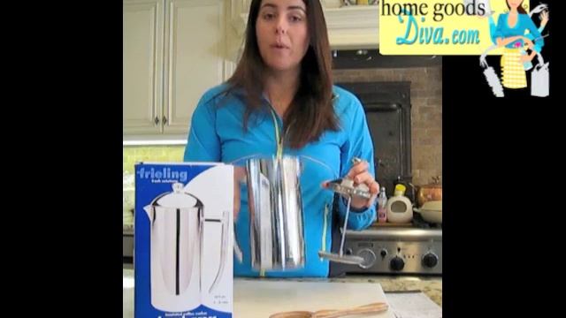 Frieling Stainless Steel French Coffee Press 35oz. Review by Home Goods Diva смотреть онлайн