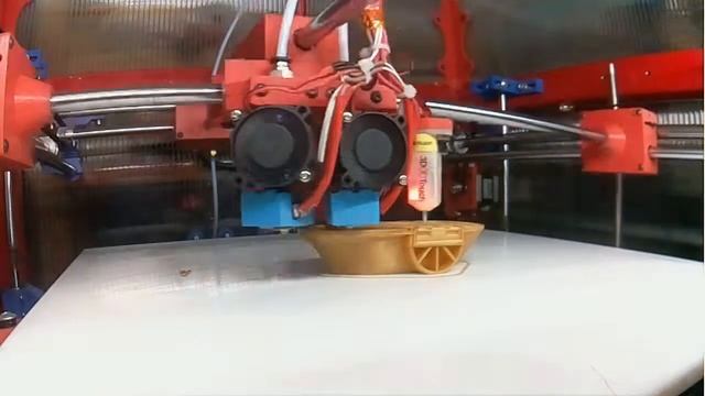 Drukarka 3D MIKRUS - Testowy wydruk z ABS-T ( timelaps ) смотреть онлайн