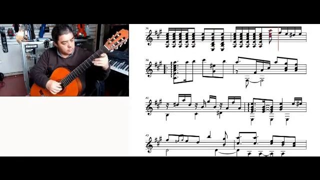 Partitura "La jardinera"(Violeta Parra / Guitarra solista /transcripcion смотреть онлайн