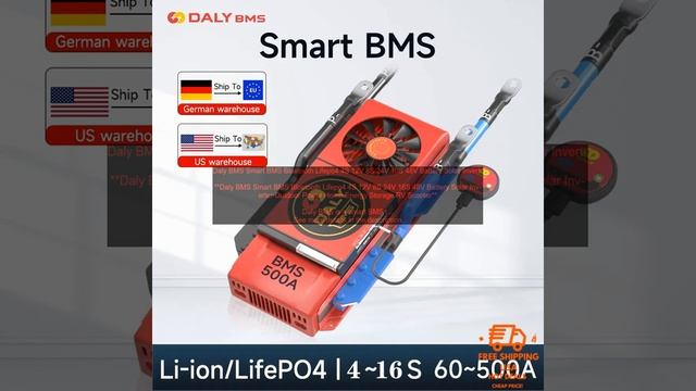 1005001630814863 Daly BMS Smart BMS Bluetooth Lifepo4 4S 12V 8S 24V 16S 48V Battery Sol смотреть онлайн