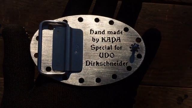 Пряжка для ремня! Подарок знаменитому “UDO” ! Ручная работа - НЕРЖАВЕЙКА ! #пряжка смотреть онлайн