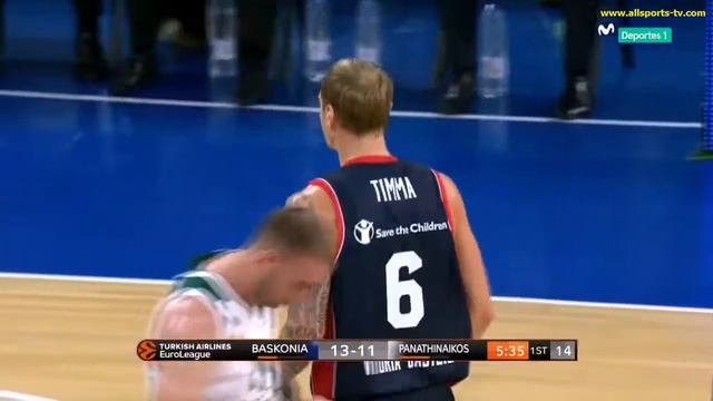EUROLEAGUE J5 /BASKONIA vs PANATHINAIKOS (1) смотреть онлайн