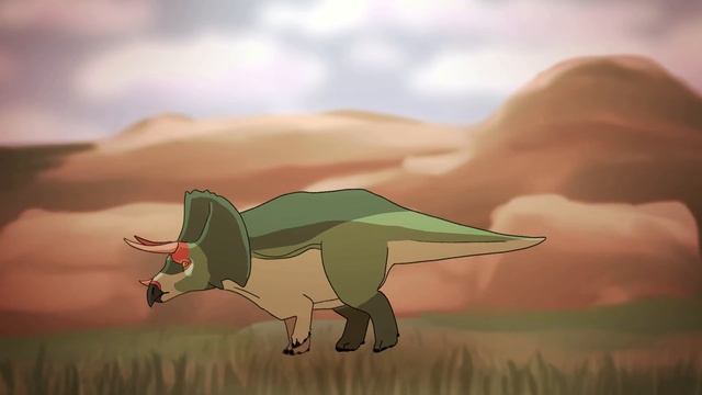 Triceratops Walk Cycle // Animation смотреть онлайн
