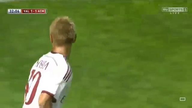 Keisuke Honda Corner Fail Valencia - Ac Milan Friendly Match смотреть онлайн