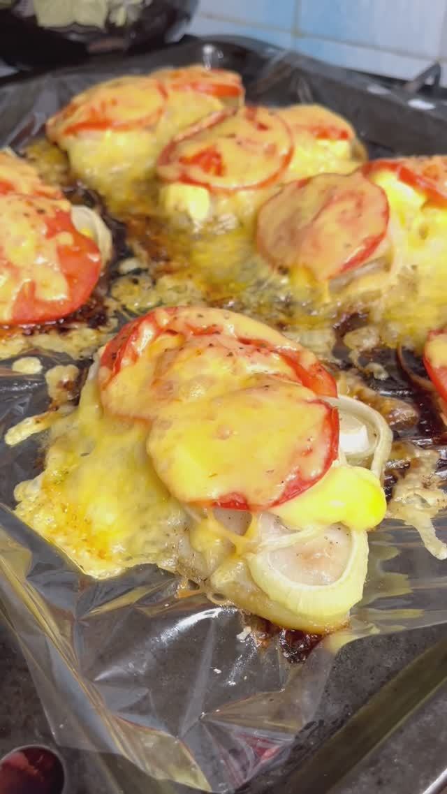 Филе рыбы с помидорами и сыром  Быстро! Просто! Вкусно!