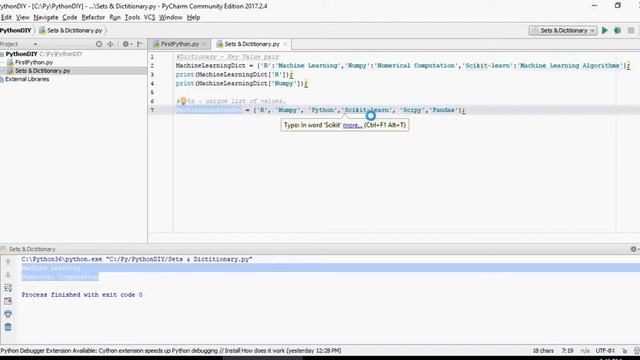 Python Tutorial - Sets & Dictionary - DIY -4 смотреть онлайн
