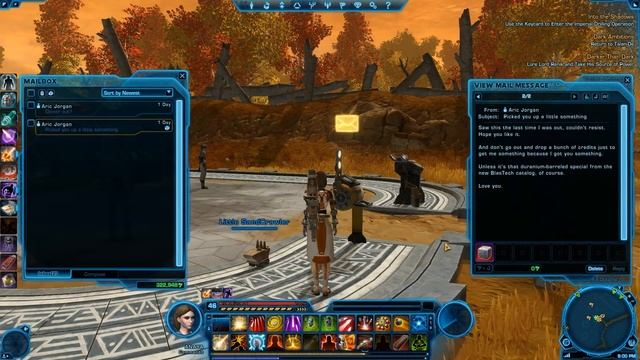 SWTOR: Love letters and gifts from Aric Jorgan (female Trooper love interest) смотреть онлайн