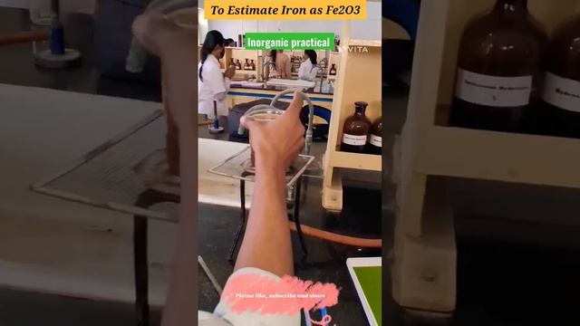 #To Estimate Iron as Fe2O3. #learnwithutkarsh #Inorganicpractical #bscsecondyear смотреть онлайн