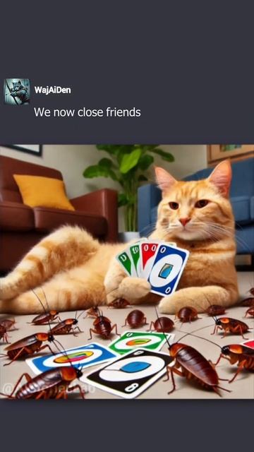 I Live With Roaches 🪳 (Cat Edition) #memes #aiedits #funny смотреть онлайн