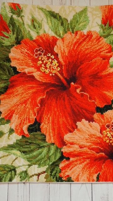 "Гибискус" от #риолис #вышивка #вышивкакрестиком #вышивкакрестом смотреть онлайн