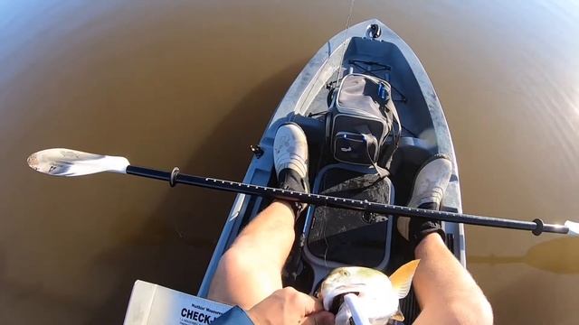 Sight Casted a BIG Red Fish with Light tackle | Ascend 12T Seat raise MOD | Texas Kayak Fishing | смотреть онлайн