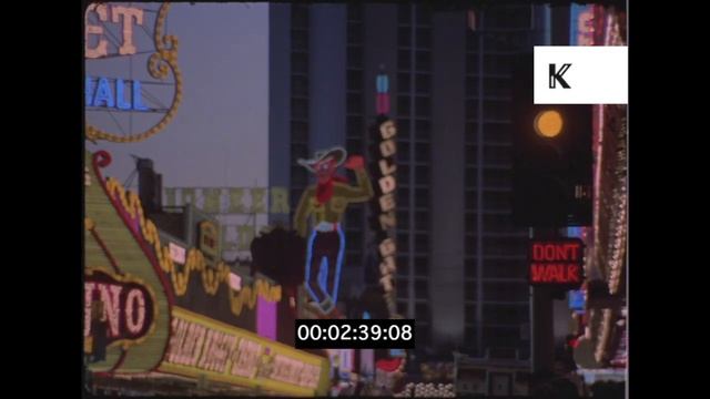 1970s Las Vegas, Neon Street Lights, 35mm смотреть онлайн