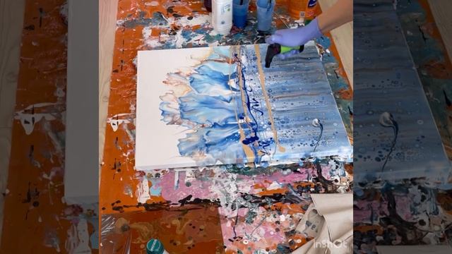 Интерьерная картина. Флюид Арт смотреть онлайн