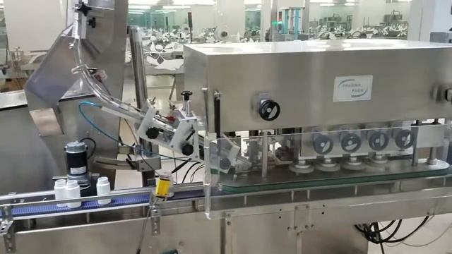 Sigma Equipment Pharma Pack PCL-15F 4 Spindle Capper G6581 in Operation смотреть онлайн