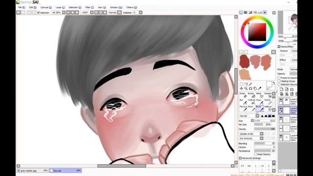 ~pretty tears~ paint tool SAI painting смотреть онлайн