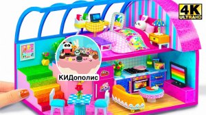 DIY Миниатюрный Румбокс домик с блестками и игрушечной мебелью Sylvanian Families зверушки игрушки