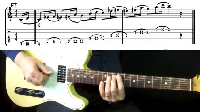 Chromatic lesson no.2 - Chromatics around chord tones - Guitar lesson смотреть онлайн