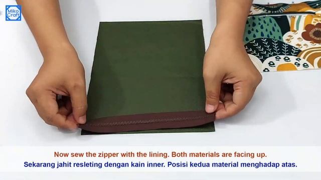 DIY Zippered Pocket #2 - How to make A Zipper Pocket - Tutorial cara mudah membuat kantong resletin смотреть онлайн